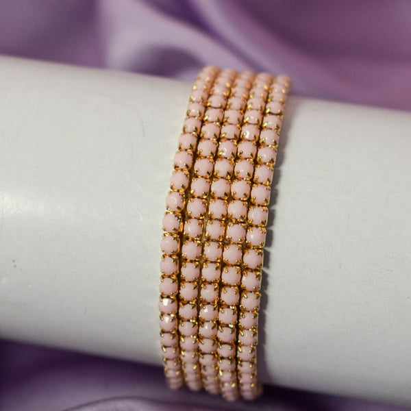Set of 5 Baby Pink Stackable Bands