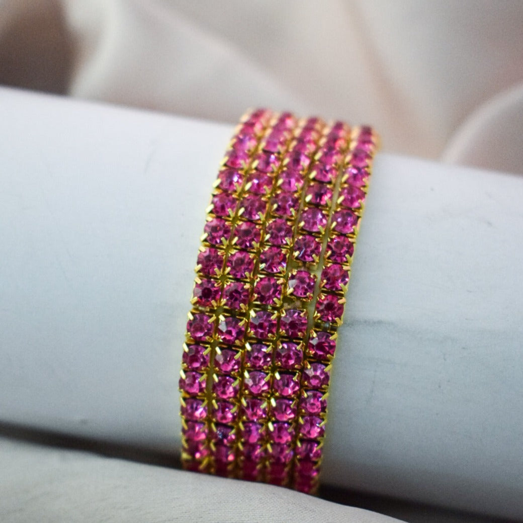 Set of 5 Blush Stackable Bands - Salty Accessories