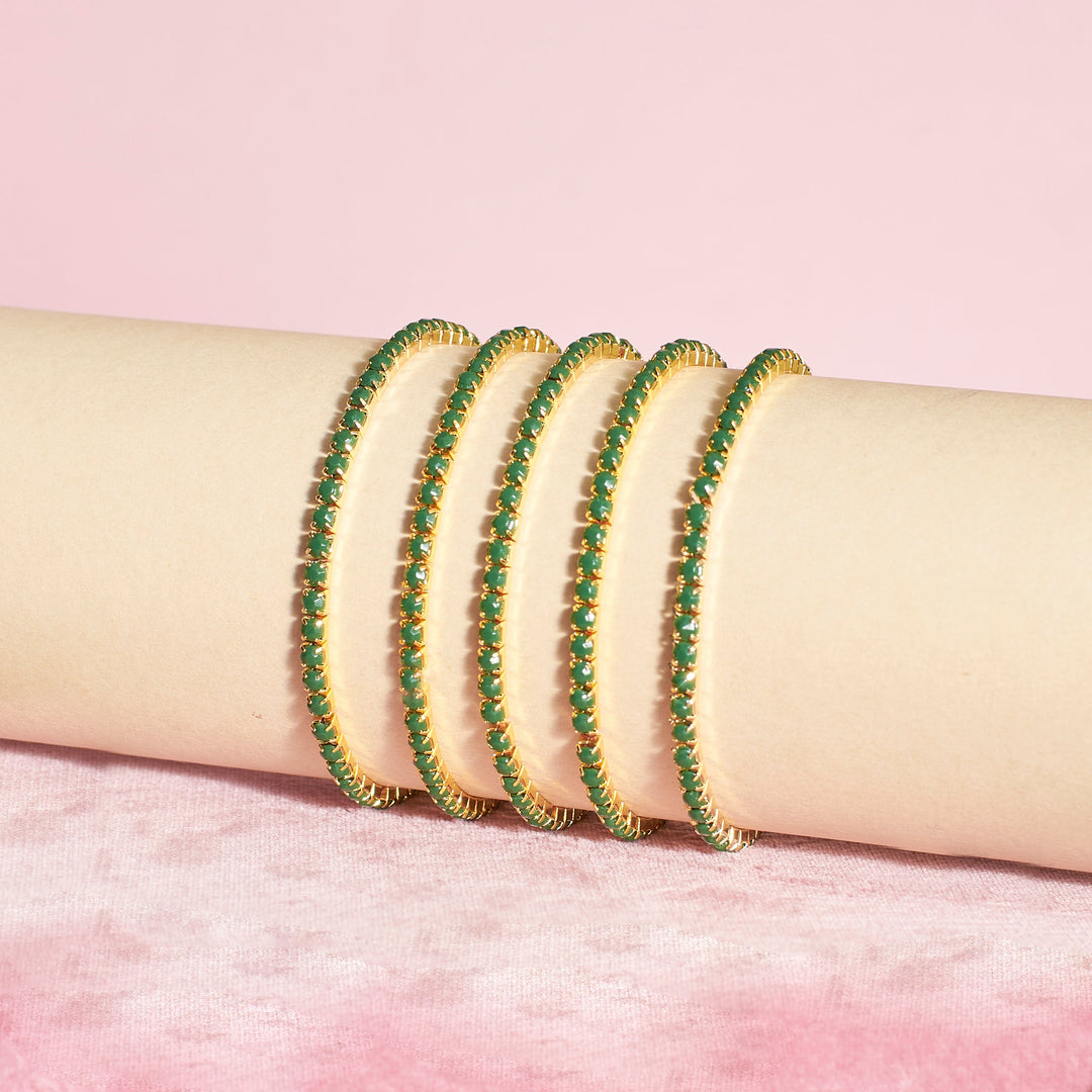 Set of 5 Jade Stackable Bands