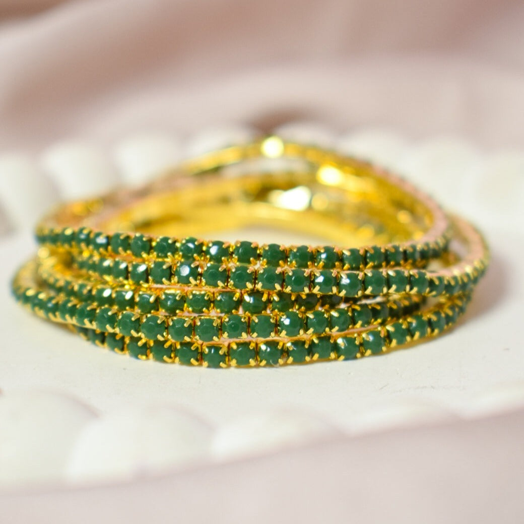 Set of 5 Jade Stackable Bands | Salty – Salty Accessories