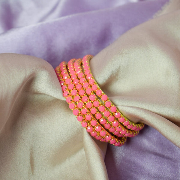 Set of 5 Pretty Pink Stackable Bands