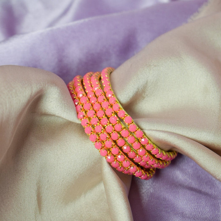 Set of 5 Pretty Pink Stackable Bands - Salty Accessories