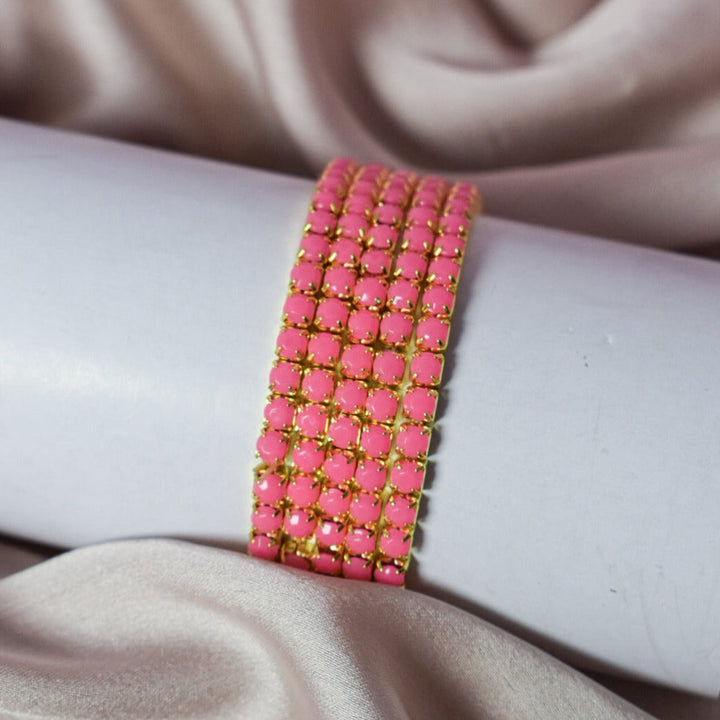 Set of 5 Pretty Pink Stackable Bands - Salty Accessories