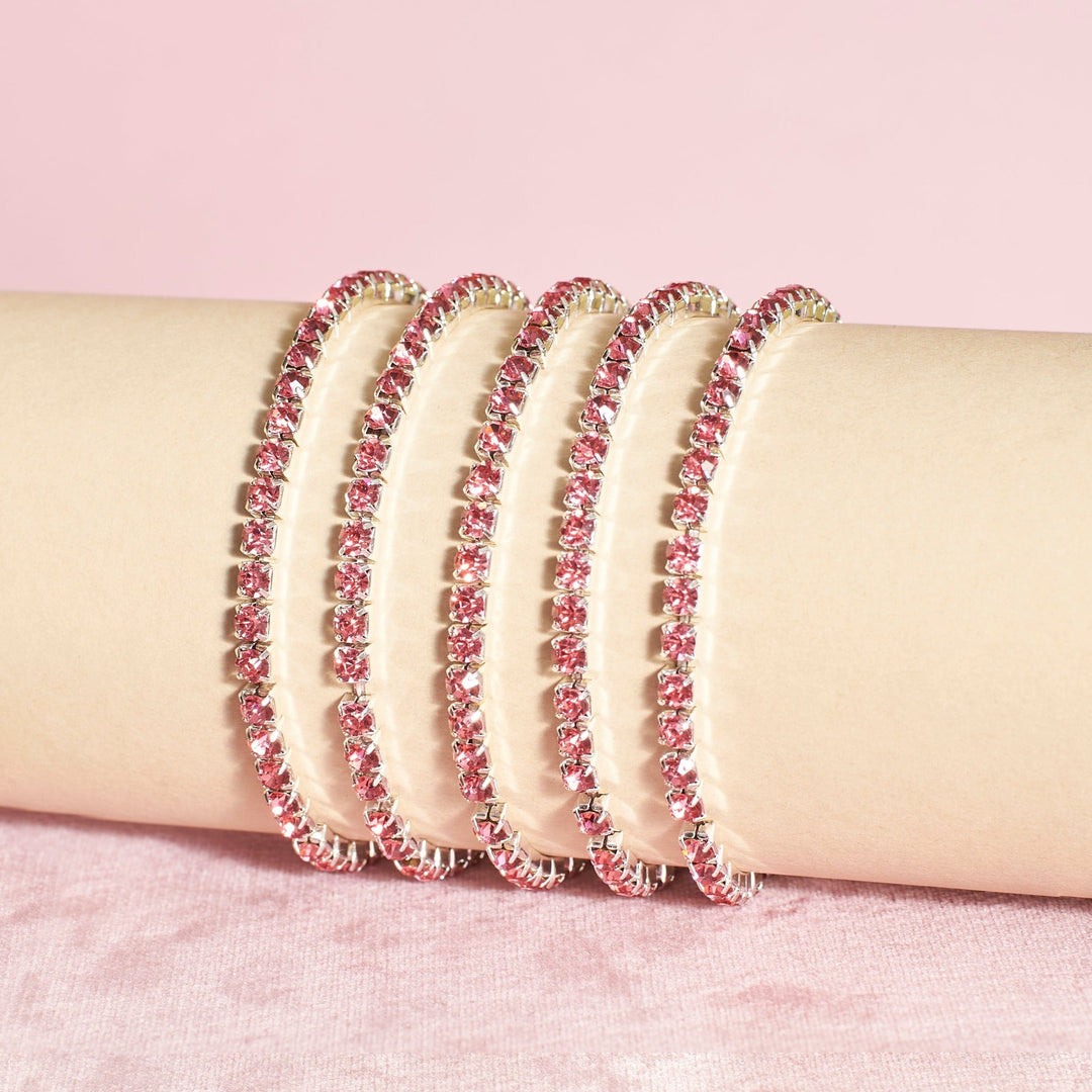 Set of 5 Radiant Stackable Bands - Salty Accessories