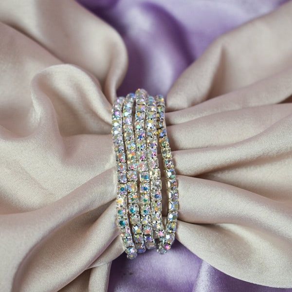 Set of 5 Shimmer Disco Stackable Bands