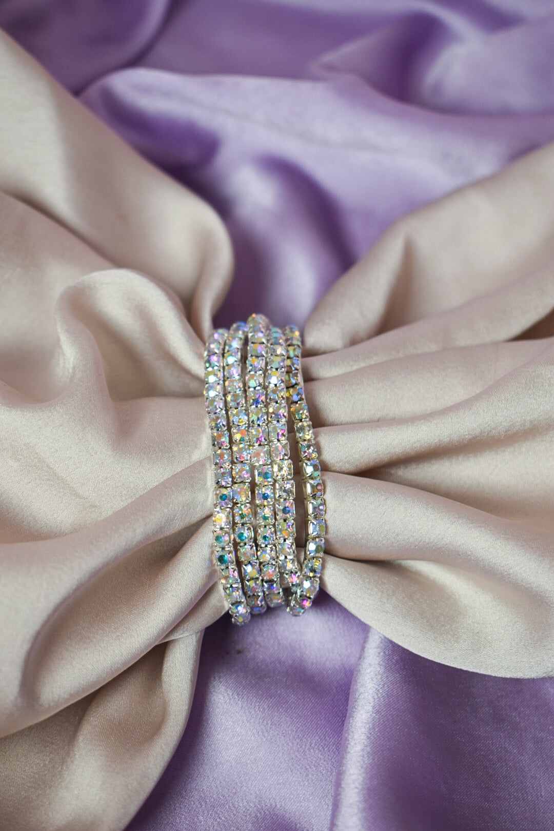 Set of 5 Shimmer Disco Stackable Bands - Salty Accessories