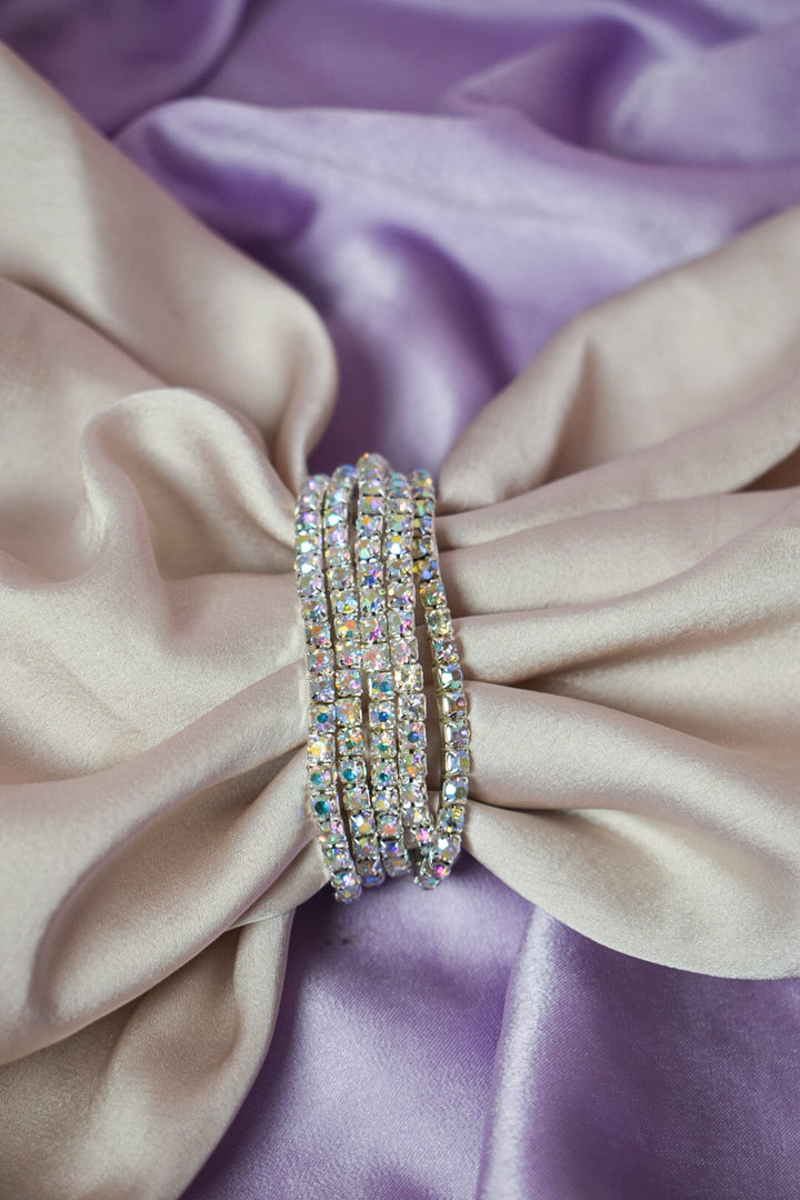 Set of 5 Shimmer Disco Stackable Bands - Salty Accessories