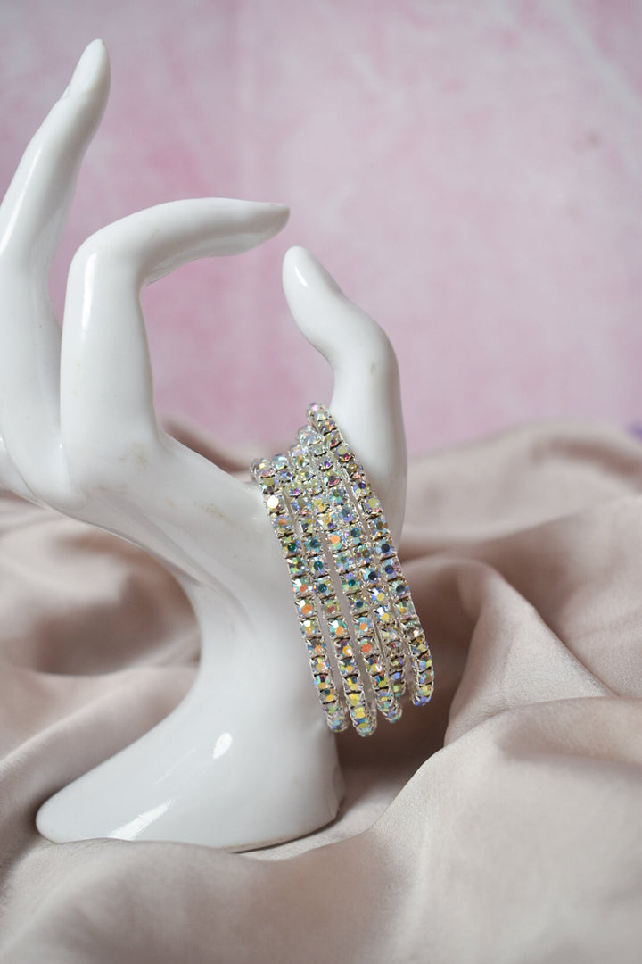 Set of 5 Shimmer Disco Stackable Bands - Salty Accessories