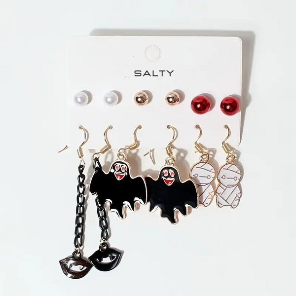 Set of 6 Maleficent Earring Combo