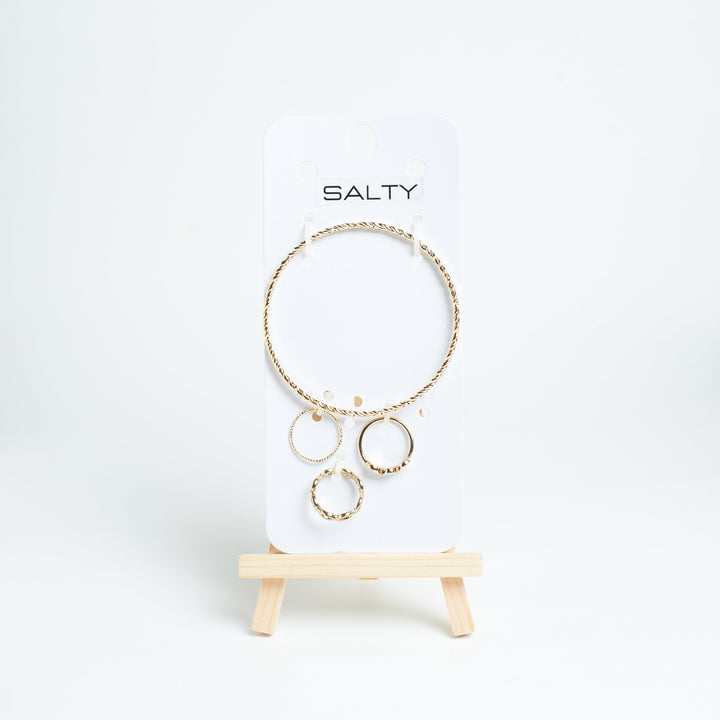Set of Classy Mess Bracelet And Rings