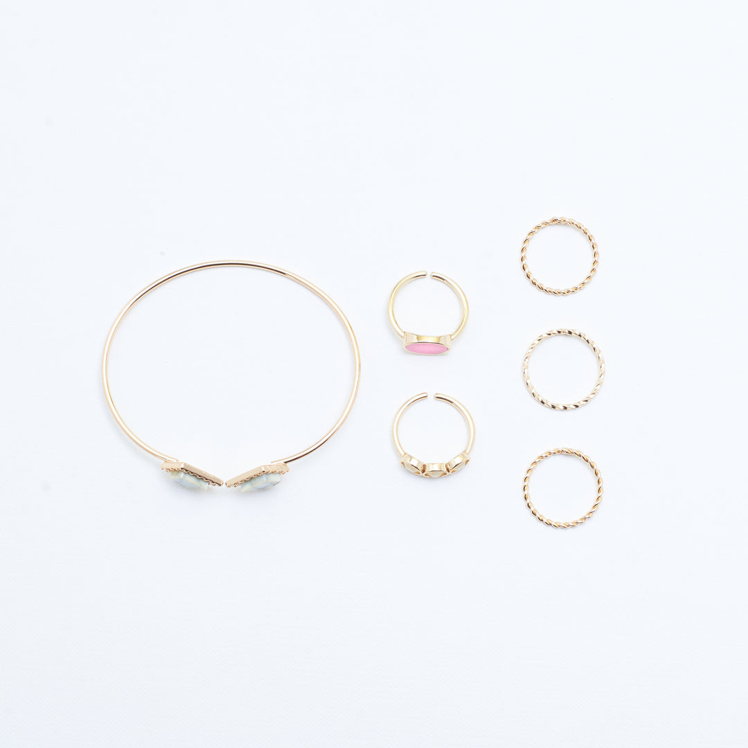 Set of Eternal Bracelet And Rings | Salty
