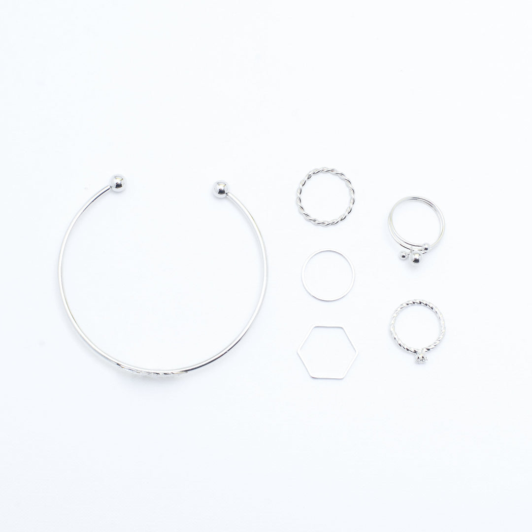 Set of Grumpy Bracelet And Rings