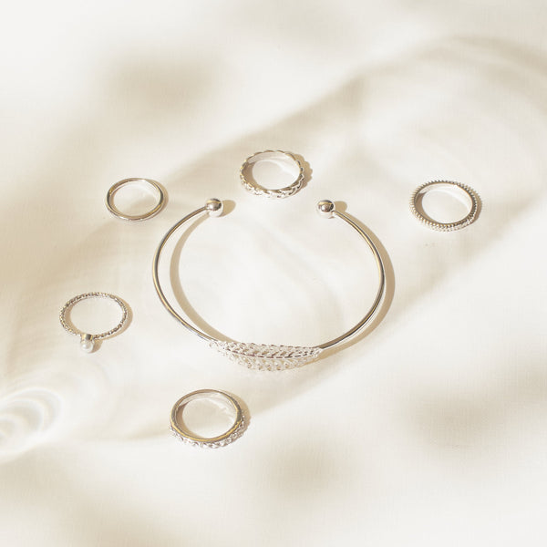 Set of Medow Bracelet And Rings