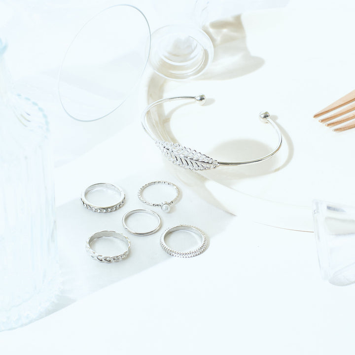 Set of Medow Bracelet And Rings - Salty Accessories