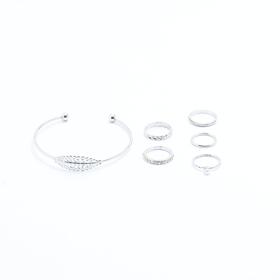 Set of Medow Bracelet And Rings - Salty Accessories