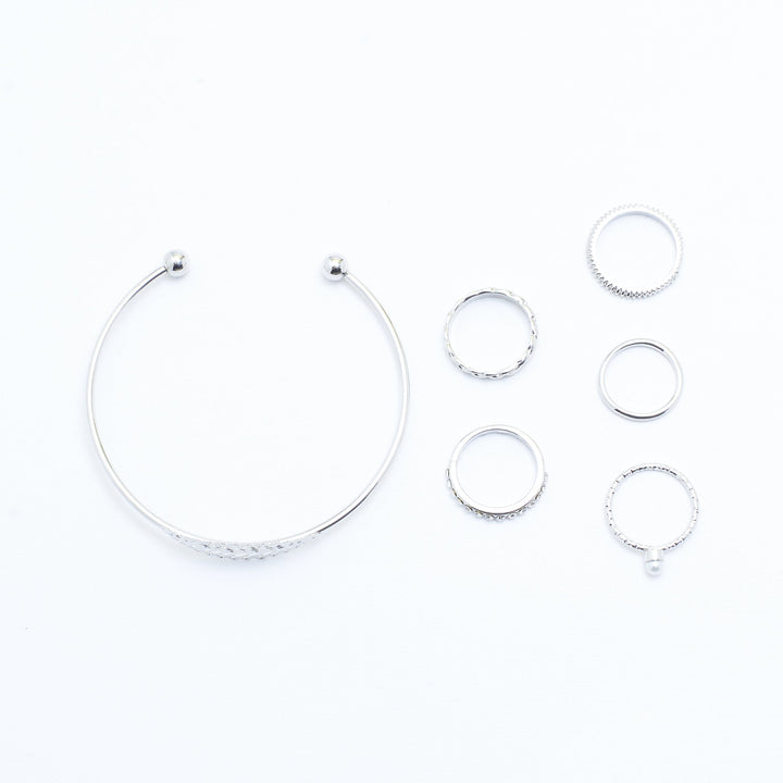 Set of Medow Bracelet And Rings - Salty Accessories