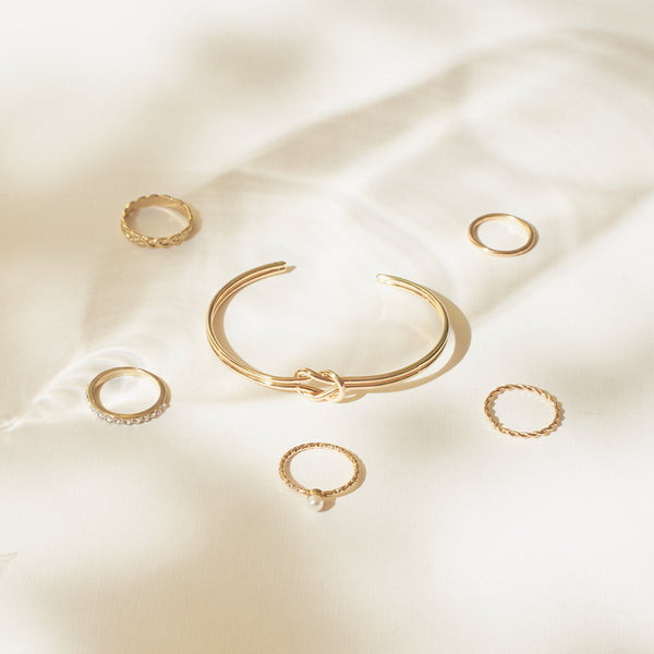 Set of Perch Bracelet And Rings