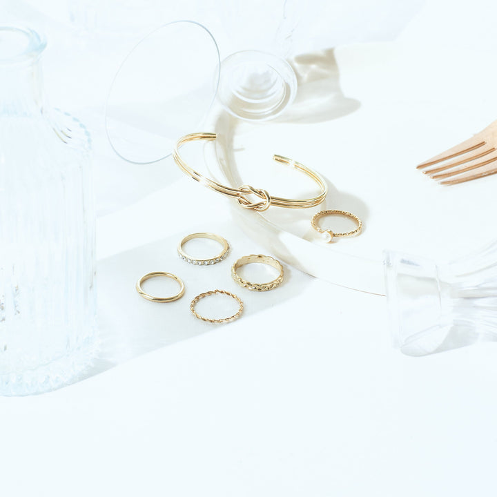 Set of Perch Bracelet And Rings