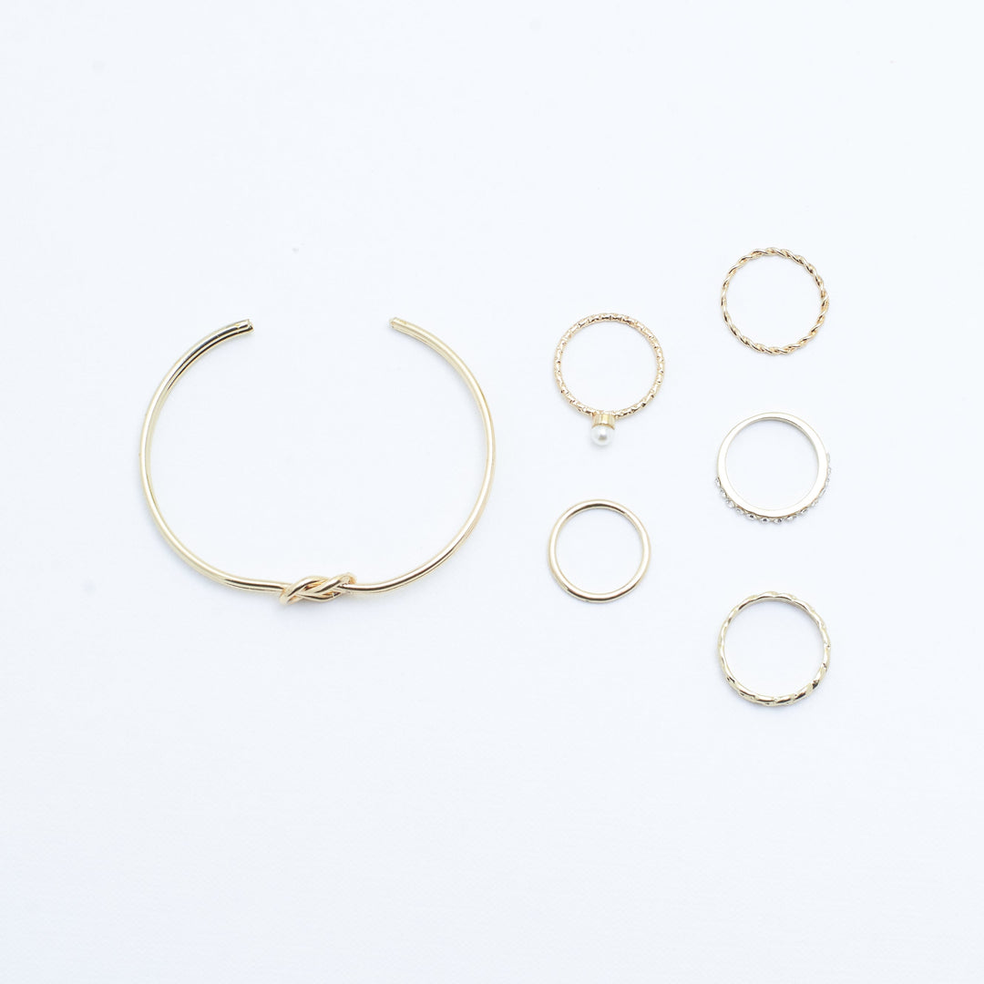 Set of Perch Bracelet And Rings