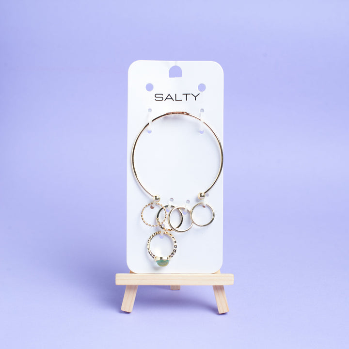 Set of Springy Bracelet And Rings