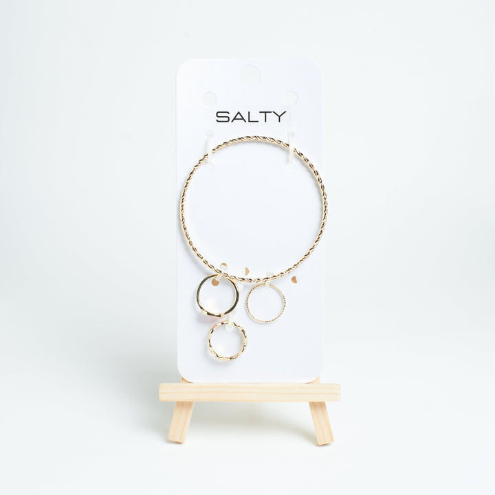 Set of Twril Bracelet And Rings - Salty Accessories