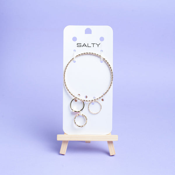 Set of Twril Bracelet And Rings
