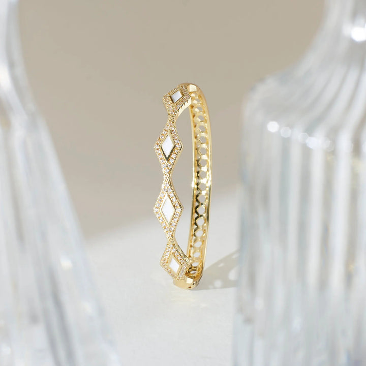 Sheen Diamond Bangle - Salty Accessories