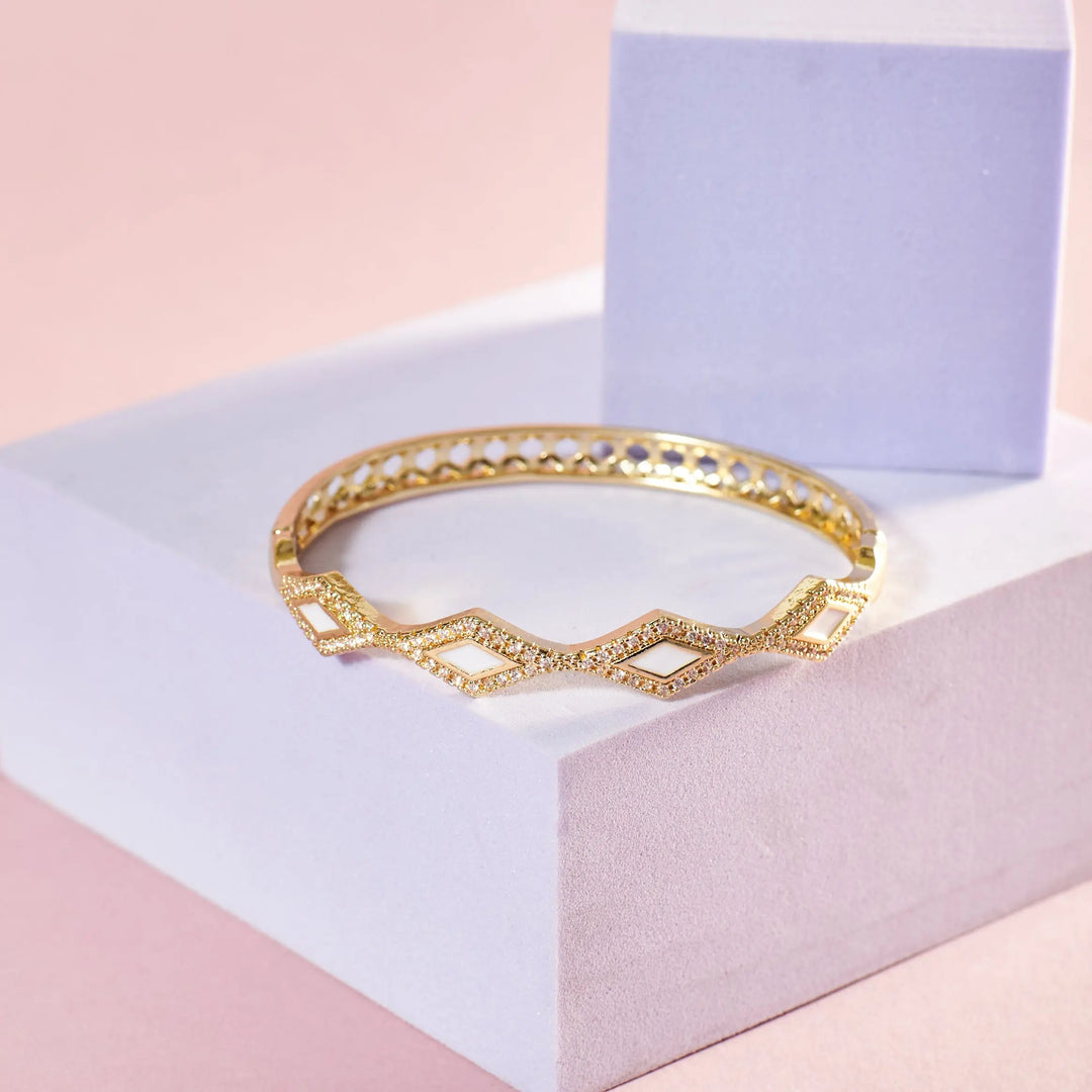 Sheen Diamond Bangle - Salty Accessories