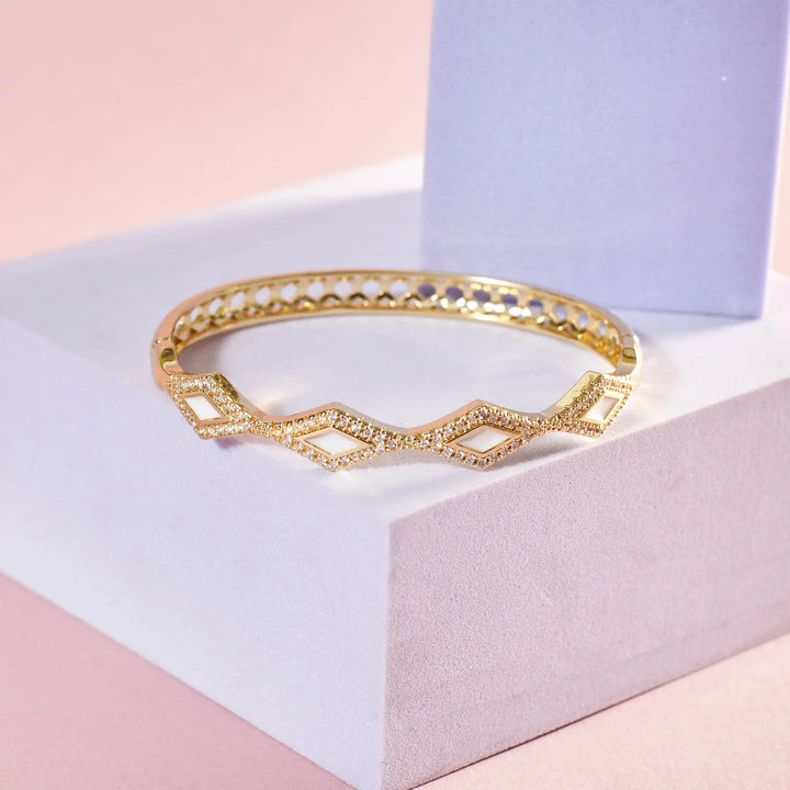 Sheen Diamond Bangle - Salty Accessories