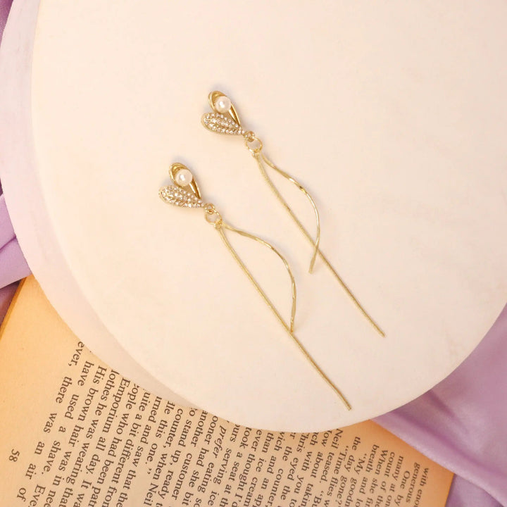 Shell Pearl Tassel Earrings