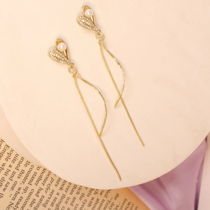 Shell Pearl Tassel Earrings