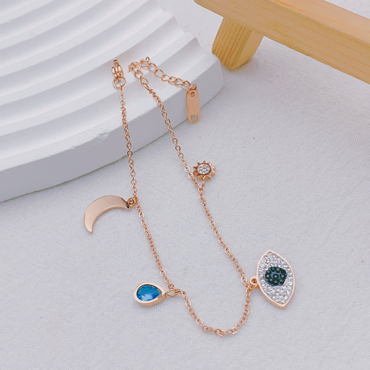 Shielding Eyelet Charm Bracelet