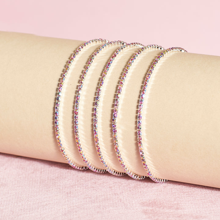 Shimmer Stretchable Bands (Set of 5) Salty