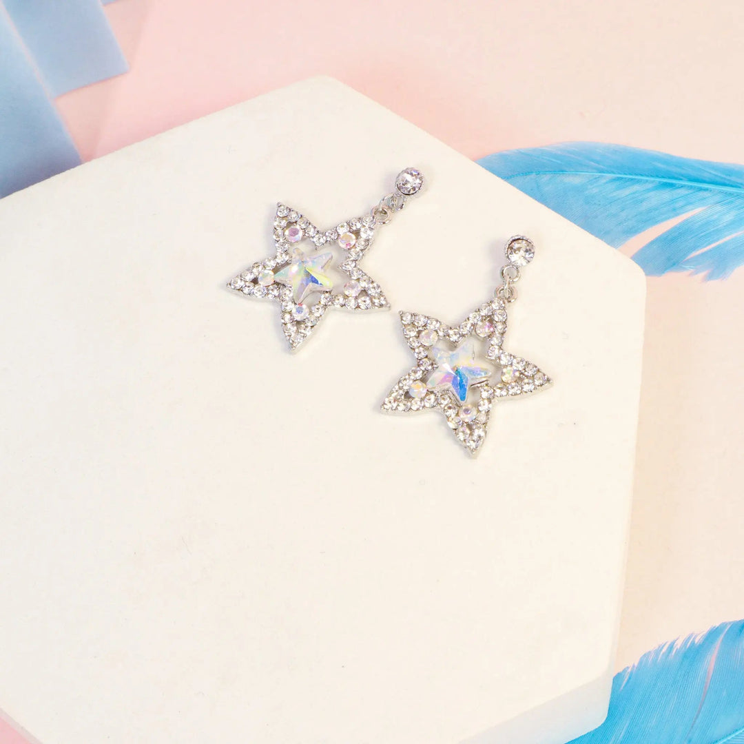Shinning Star Cocktail Earrings - Salty Accessories