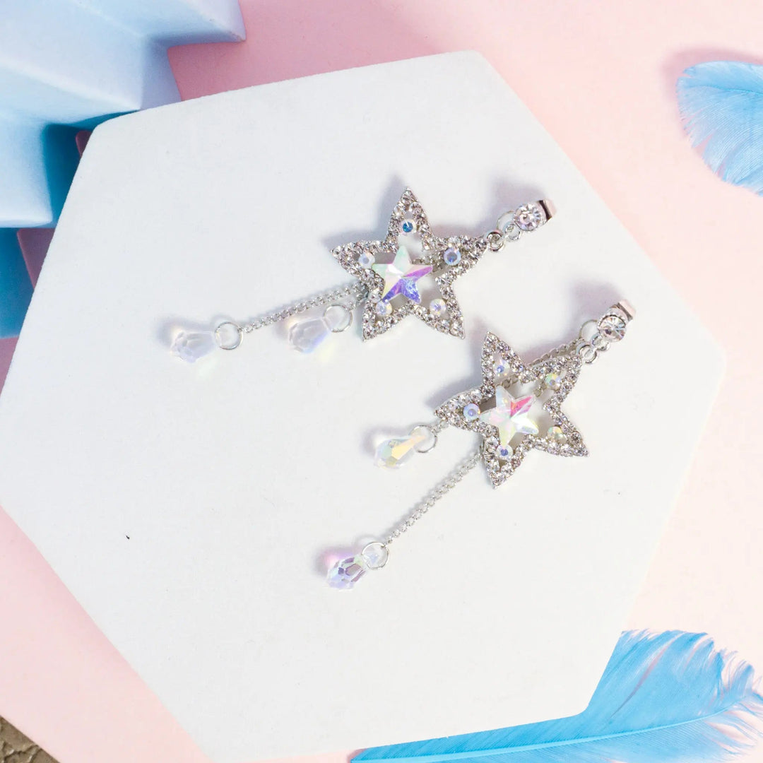 Shinning Star Cocktail Earrings - Salty Accessories