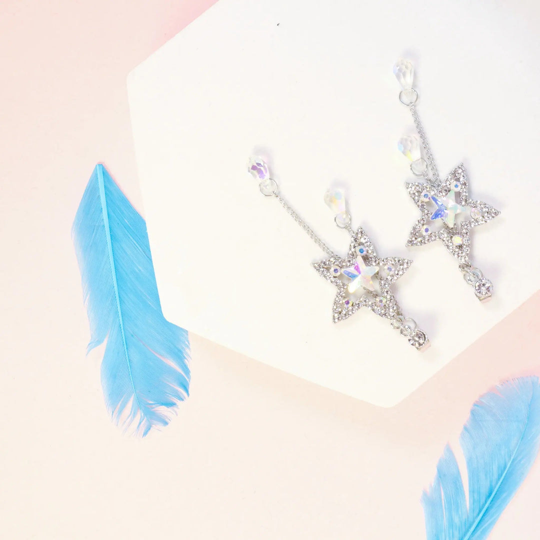 Shinning Star Cocktail Earrings - Salty Accessories