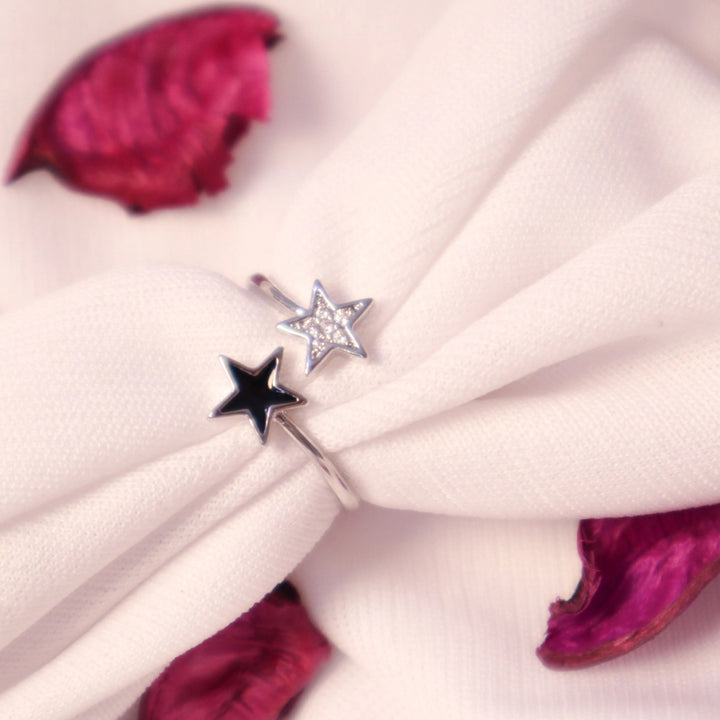 Shinning Stars Ring - Silver - Salty Accessories
