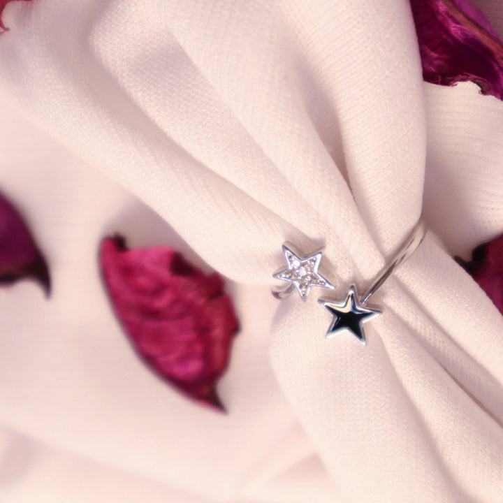 Shinning Stars Ring - Silver - Salty Accessories