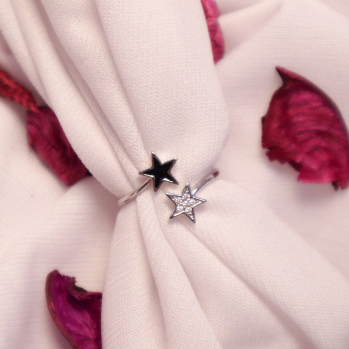 Shinning Stars Ring - Silver - Salty Accessories