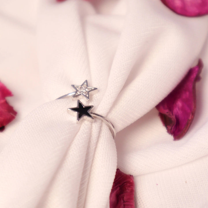 Shinning Stars Ring - Silver - Salty Accessories
