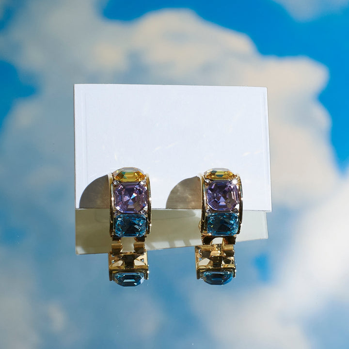 Chunky Crystal Earrings - Salty Accessories
