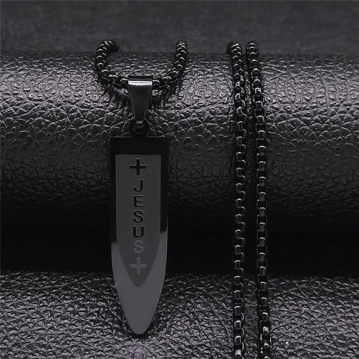 Shuriken Steel Chain - Black - Salty Accessories