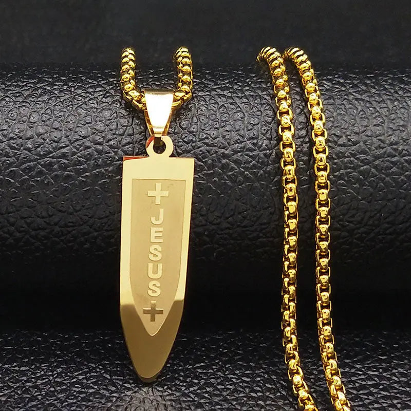 Shuriken Steel Chain - Golden - Salty Accessories