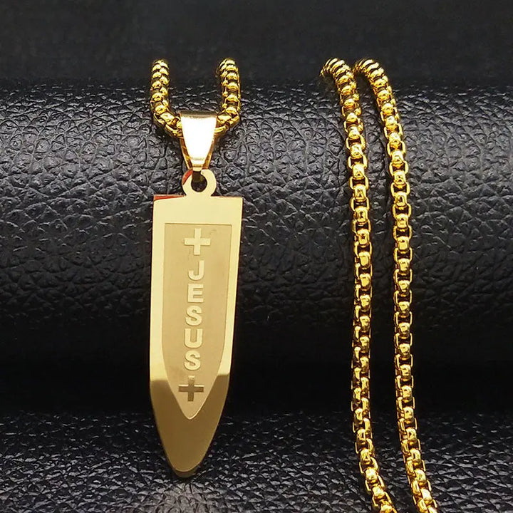 Shuriken Steel Chain - Golden - Salty Accessories