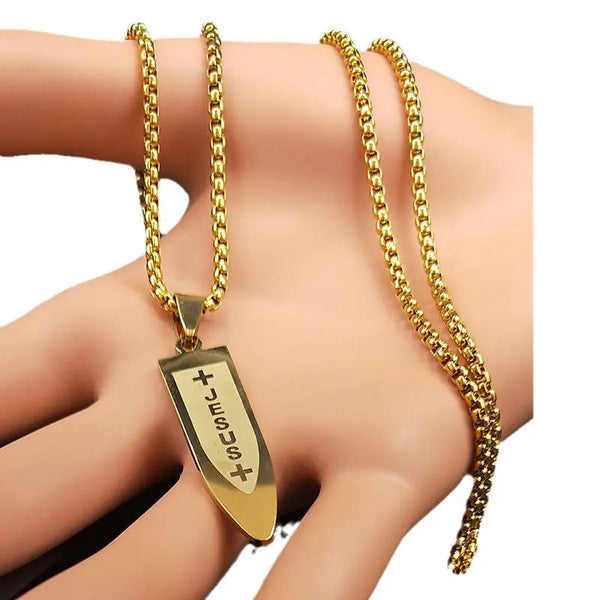 Shuriken Steel Chain - Golden