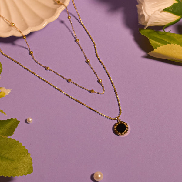Silken Sheen Gold Necklace