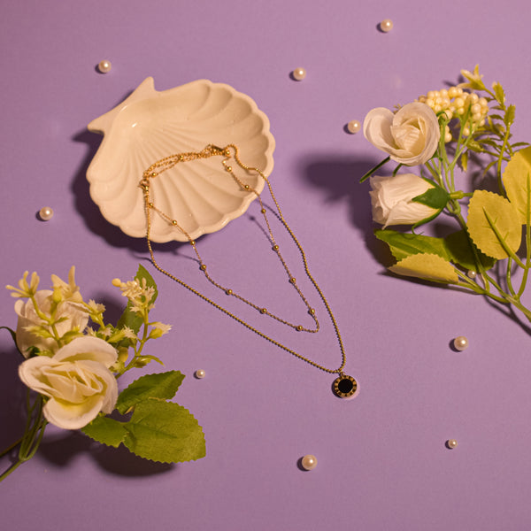 Silken Sheen Gold Necklace