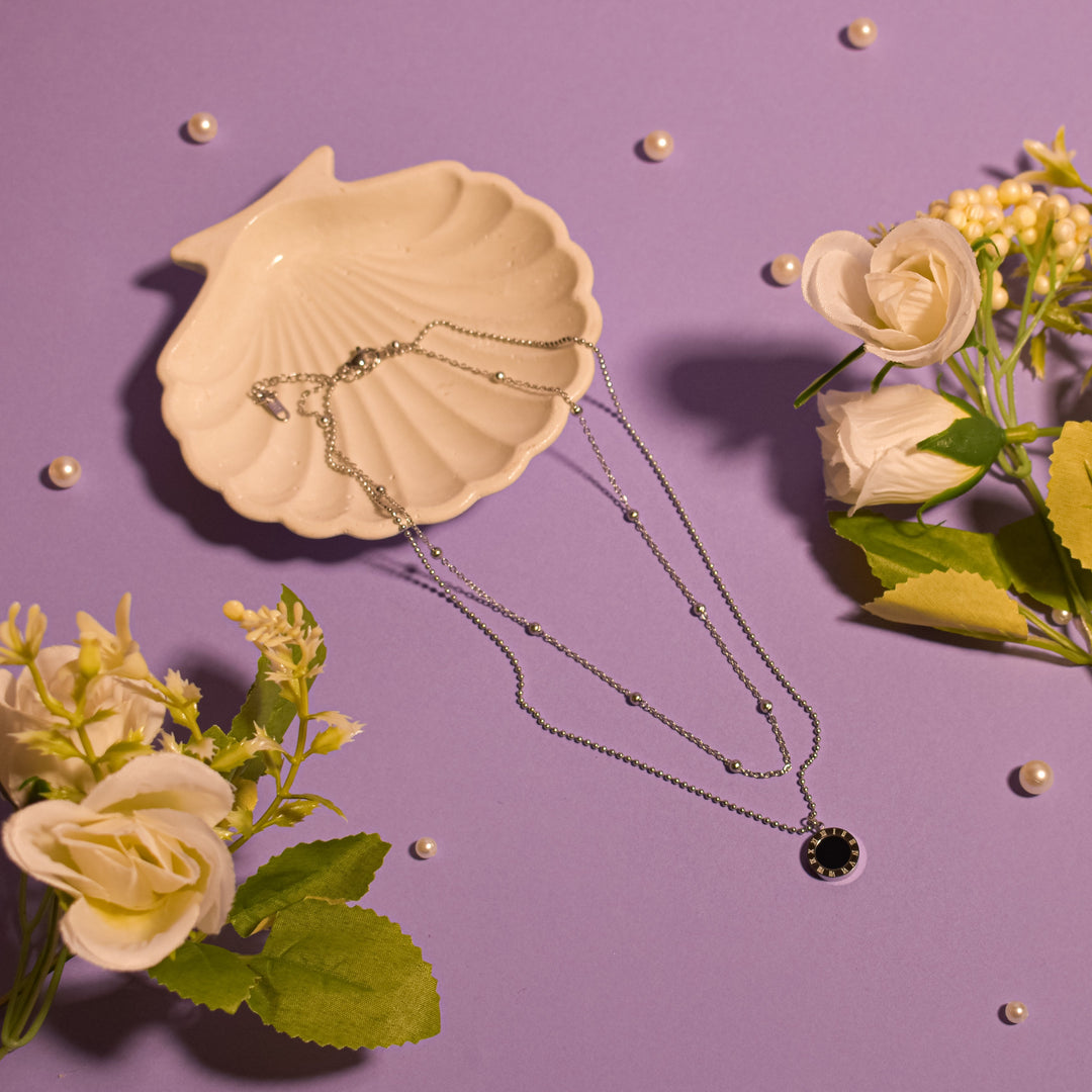 Silken Sheen Silver Necklace