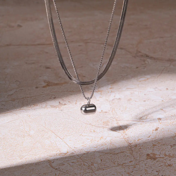 Silver Bar Necklace