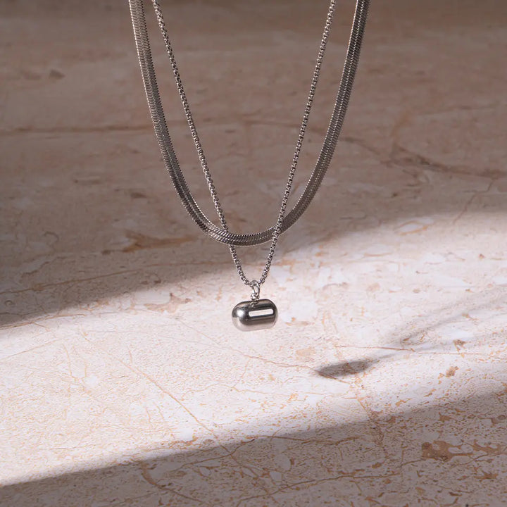 Silver Bar Necklace | Salty